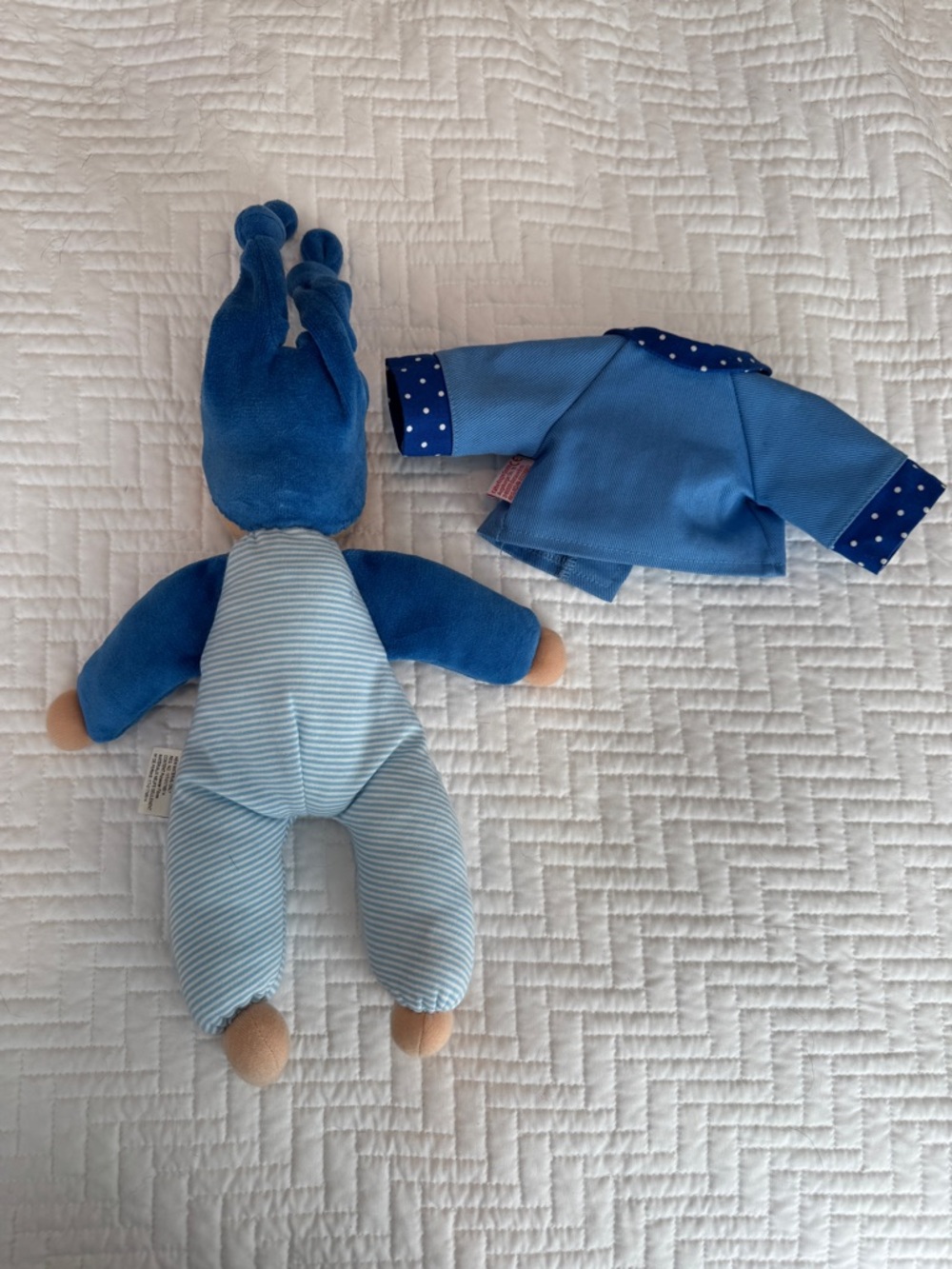 Kathe Kruse Blue Soft Cloth Baby Doll with Jacket - Plush Kids Toy - Picture 7 of 9
